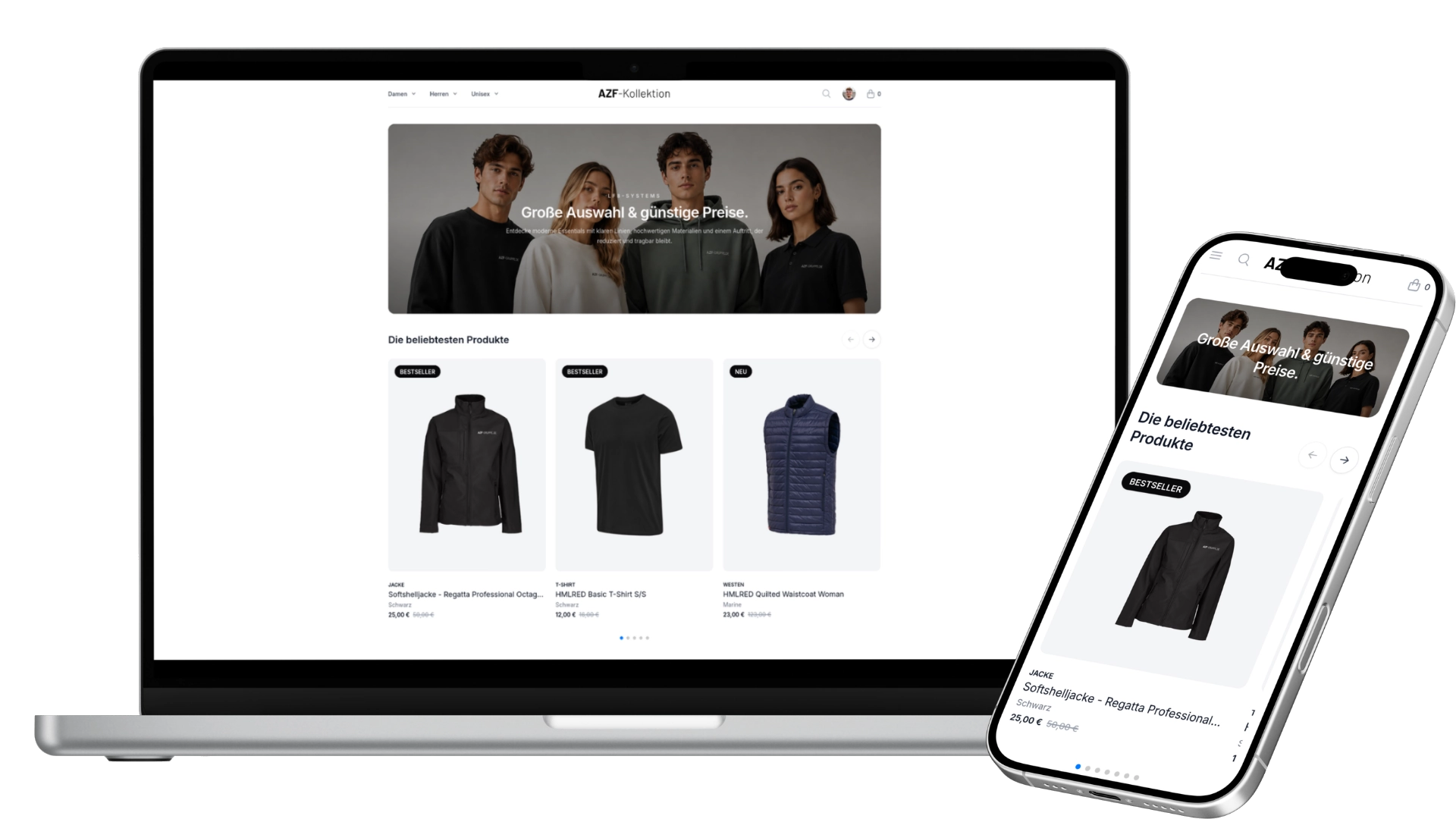 Mitarbeiter-Shop Mockup