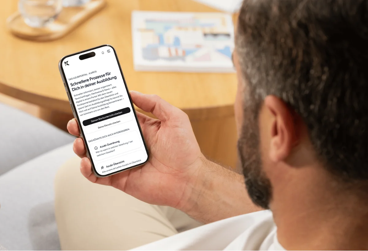 Azubiportal Phone Mockup
